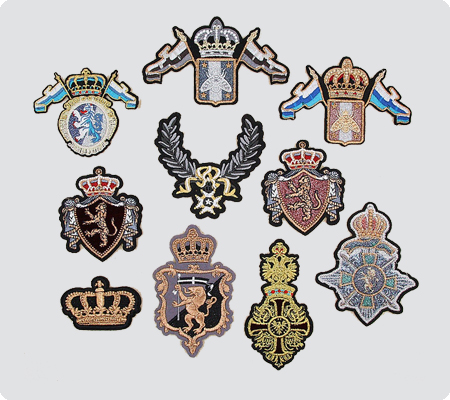 KD Hosiery Mills Metal Badges